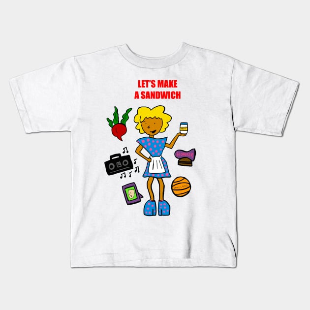 LADY PATTI MAYONNAISE Kids T-Shirt by scottashleyj